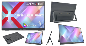 JAPANNEXTが13.3インチ IPSパネル 10点マルチタッチに対応したフルHDモバイルモニターをECサイト限定 20,980円で4月23日(木)に発売