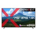 JAPANNEXTが75インチ IPSパネル搭載 USBメモリ再生対応の大型4K液晶モニターをECサイト限定 179,800円で5月14日(木)に発売