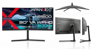 JAPANNEXTが30インチ VAパネル アスペクト比が21:9で200Hz対応のWFHD湾曲ウルトラワイドゲーミングモニターを35,480円で発売