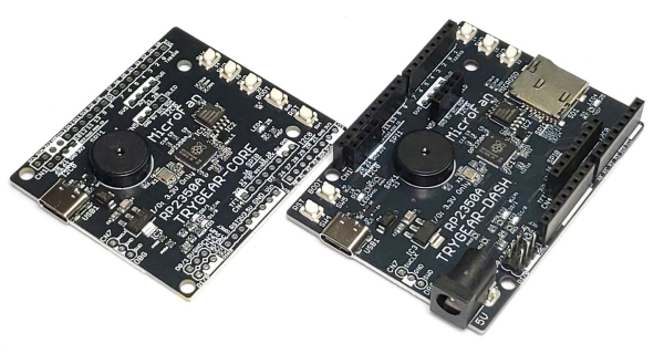 マイクロファン、教育用マイコン基板の組込みモデル「TRYGEAR-CORE RP2350A」発売!TRYGEARを使用した演習成果をロボットなどに組み込み展開