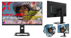 JAPANNEXTが27" IPSパネル Mini LEDバックライト採用 DFR対応の4Kゲーミングモニターを価格.com限定 66,980円で発売