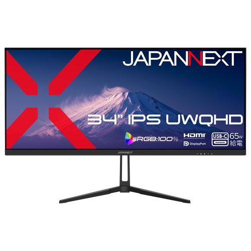 JAPANNEXTが34インチ IPSパネル搭載 アスペクト比21:9のUWQHDウルトラワイド液晶モニターを47,980円で7月2日(木)に発売