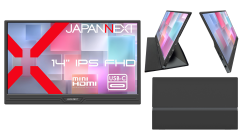 JAPANNEXTが14インチのIPSパネルを搭載したフルHDモバイルモニターをECサイト限定 17,980円で7月9日(木)に発売