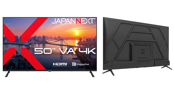 JAPANNEXTが50インチのVAパネルを搭載した大型4K液晶モニターを55,980円で7月16日(木)に発売
