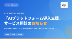 DXを加速する「AIプラットフォーム導入支援」サービスを開始