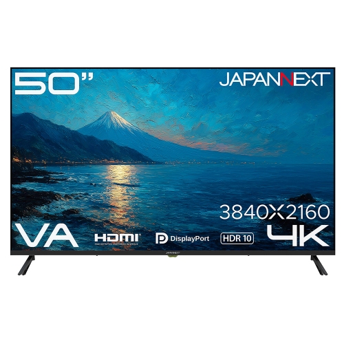 【50インチ 4K 49,980円!】JAPANNEXTが50インチのVAパネルを搭載した大型4K液晶モニターをECサイト限定で8月20日(木)に発売