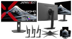 【Amazon限定 26,980円!】JAPANNEXTが27" IPSパネル USB-C(最大65W)給電対応のWQHD液晶モニターを8月20日(木)に発売