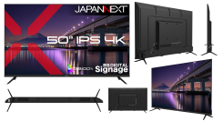 JAPANNEXTが50インチ IPSパネル搭載 USBメモリ再生対応の大型4K液晶モニターを61,980円で10月15日(木)に発売
