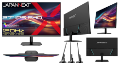 JAPANNEXTが27インチ IPSパネル搭載 120Hz対応のフルHD液晶モニターをAmazon限定 17,970円で10月22日(木)に発売